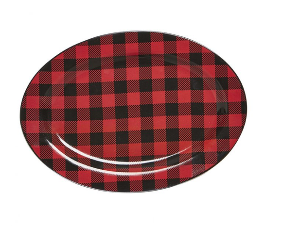 Serving Platter - Buffalo Check