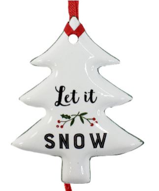 Tree Ornament - Let it Snow