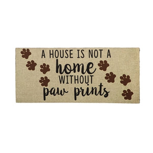 Switch Mat - Not a Home Without Paw Prints (Burlap)