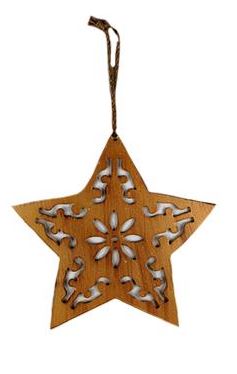 Ornament - Metal Star (Gold)