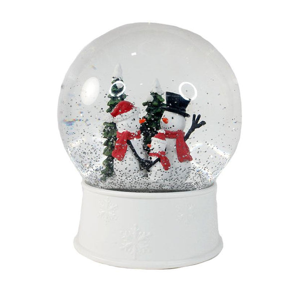 Snow Globe - Snowman Family LED