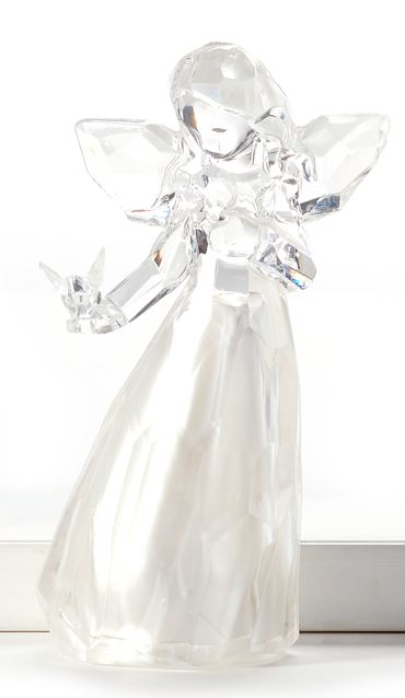 Angel Ornament - LED Holding Bird