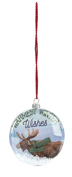 Disc Ornament - Warmest Winter Wishes