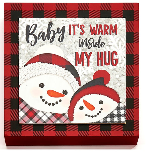 Wall Art - Baby It's Warm Inside My Hug