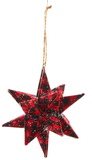 Ornament - Plaid Starburst