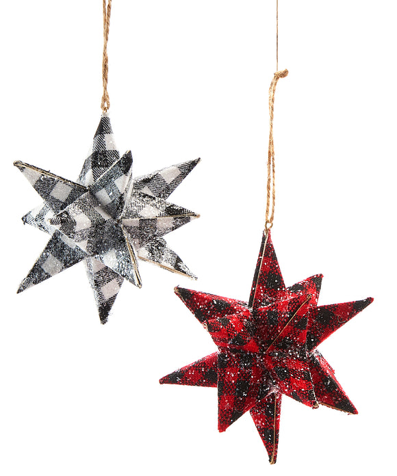Ornament - Plaid Starburst