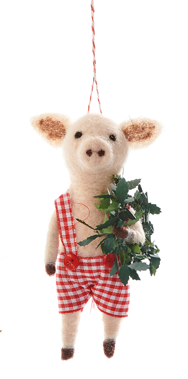 Ornament - Wool Pig (Boy)