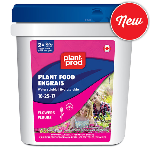Plant Prod Flower Water Soluble Fertilizer 18-25-17