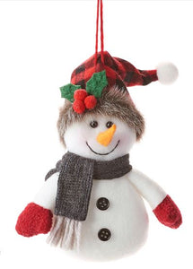 Ornament - Snowman with Red and Black Hat