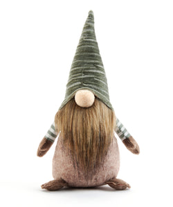 Gnome Decor - Green Hat Brown Shirt