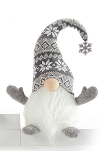 Gnome - Sitting LED Grey