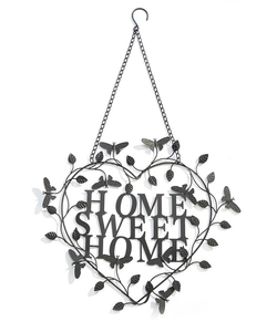 Wall Art - Home Sweet Home Metal Heart