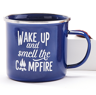Mug Enamel - Wake Up And Smell The Campfire