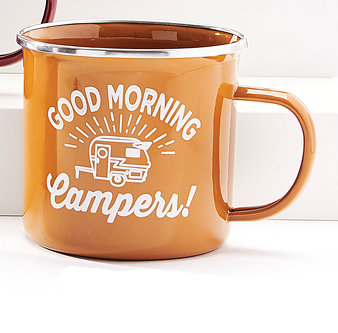 Mug Enamel - Good Morning Campers