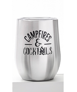 Wine Tumbler - Campfire and Cocktails