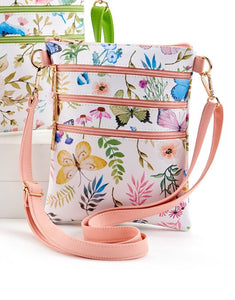 Crossbody Bag - Floral Pink