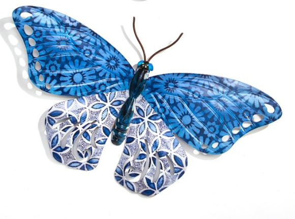 Wall Art - Metal Butterfly Honeycomb