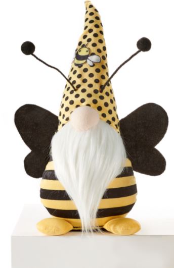 Gnome Bee - Plush Bee on Hat