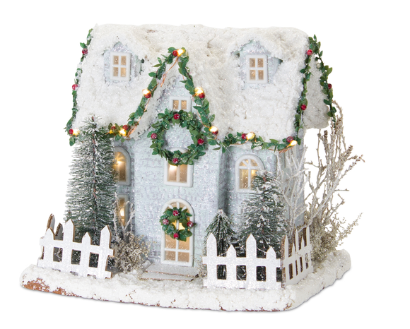 Christmas Village House - With Fence