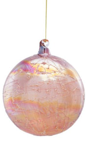 Ornament - Pink Glass (Round)