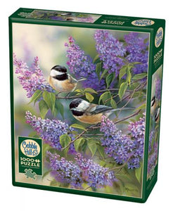 Puzzle - Chickadees and Lilacs