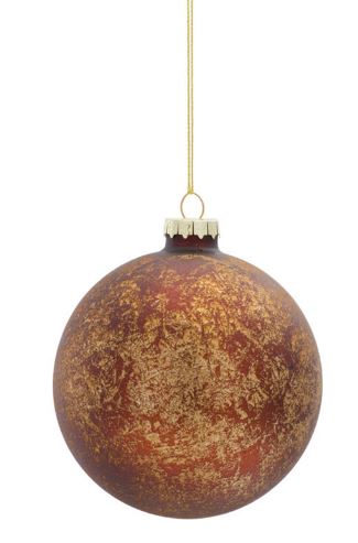 Ornament - Copper/Gold Glass (Round)