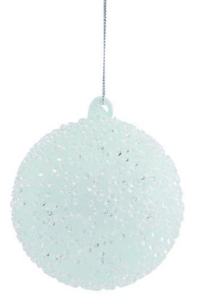 Ornament - Mint Glass Frosted (Round)