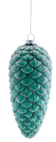 Ornament - Teal Pine Cone (Large)