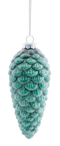 Ornament - Teal Pine Cone (Small)