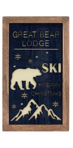 Wall Plaque - Great Bear Lodge (Black)