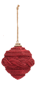 Ornament - Ball Red (Pointed Bottom)