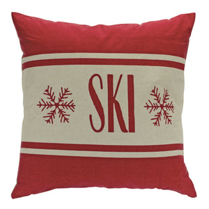 Christmas Pillow - Ski