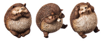 Hedgehog Decor - Hear No Evil, See No Evil, Speak No Evil