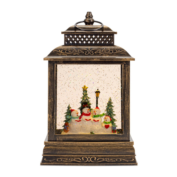 Snow Globe Lantern - Snowman Carolers