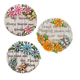 Stepping Stone - Flowers with Text