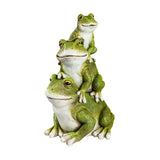 Garden Statuary - Stacked Frog Trio