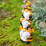 Garden Statuary - Stacked Bee Gnome Trio