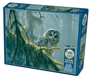 Puzzle - Mossy Branches Spotted Owl