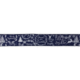 Ribbon - Blue and Silver with Writing