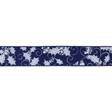 Ribbon - Blue and Silver Holly