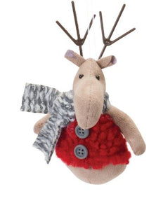 Ornament - Deer with Grey Scarf