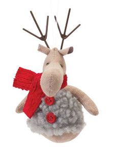 Ornament - Deer with Red Scarf