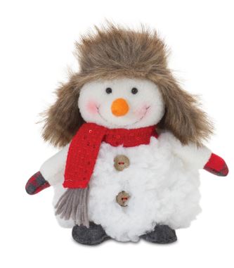 Snowman Decor - With Trapper Hat