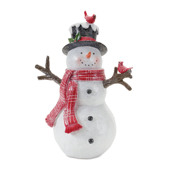 Snowman Decor - Red Scarf and Top Hat