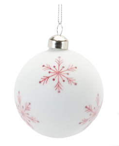 Ornament - Ball with Snowflakes