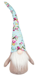Gnome Decor - Fabric Floral Hat Man