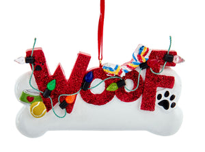 Ornament - Dog "Woof"