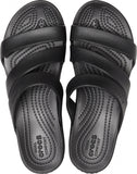 Crocs Monterey Strappy Wedge Sandal - Black