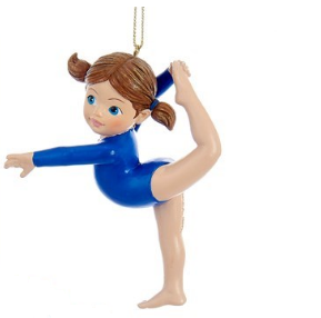 Ornament - Gymnast Girl (Blue)