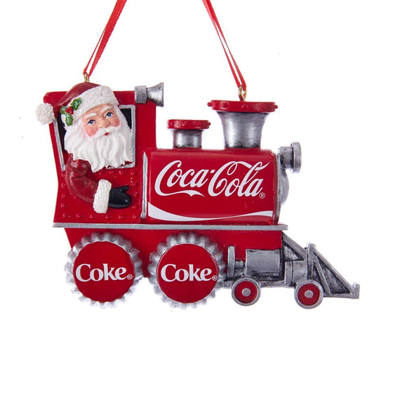 Ornament - Coca Cola Santa in Train